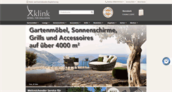 Desktop Screenshot of klink-gartenmoebel.de