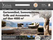 Tablet Screenshot of klink-gartenmoebel.de